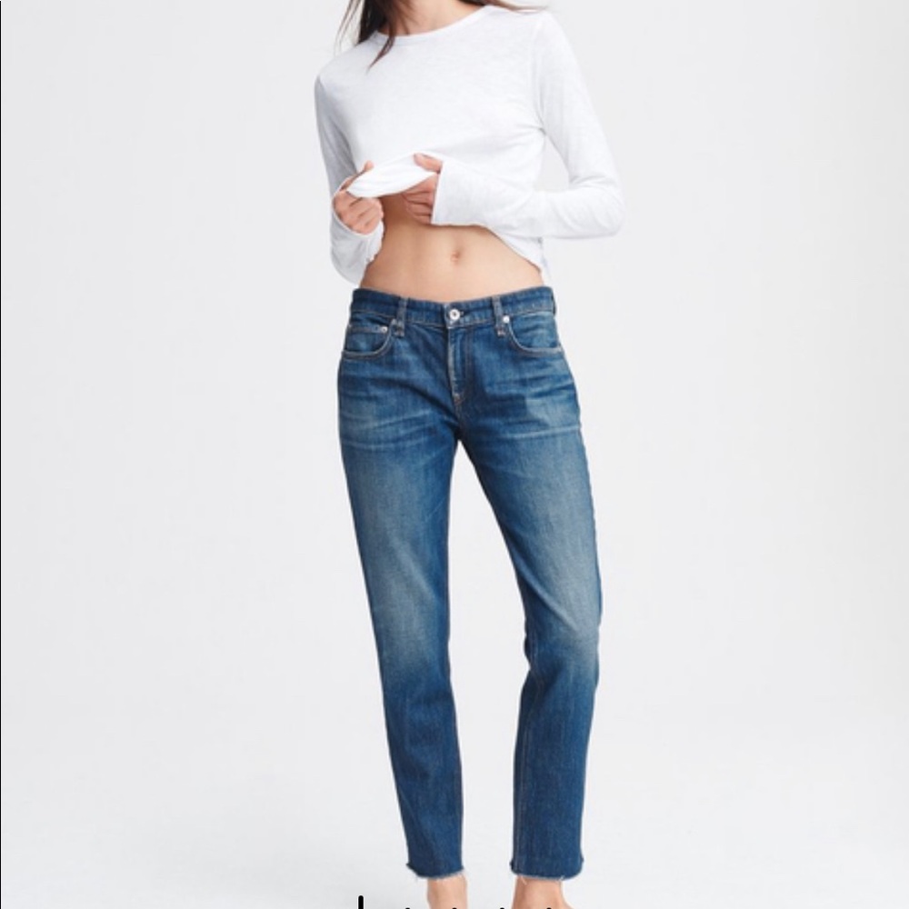 Rag & Bone Dre Low-rise Boyfriend Jean